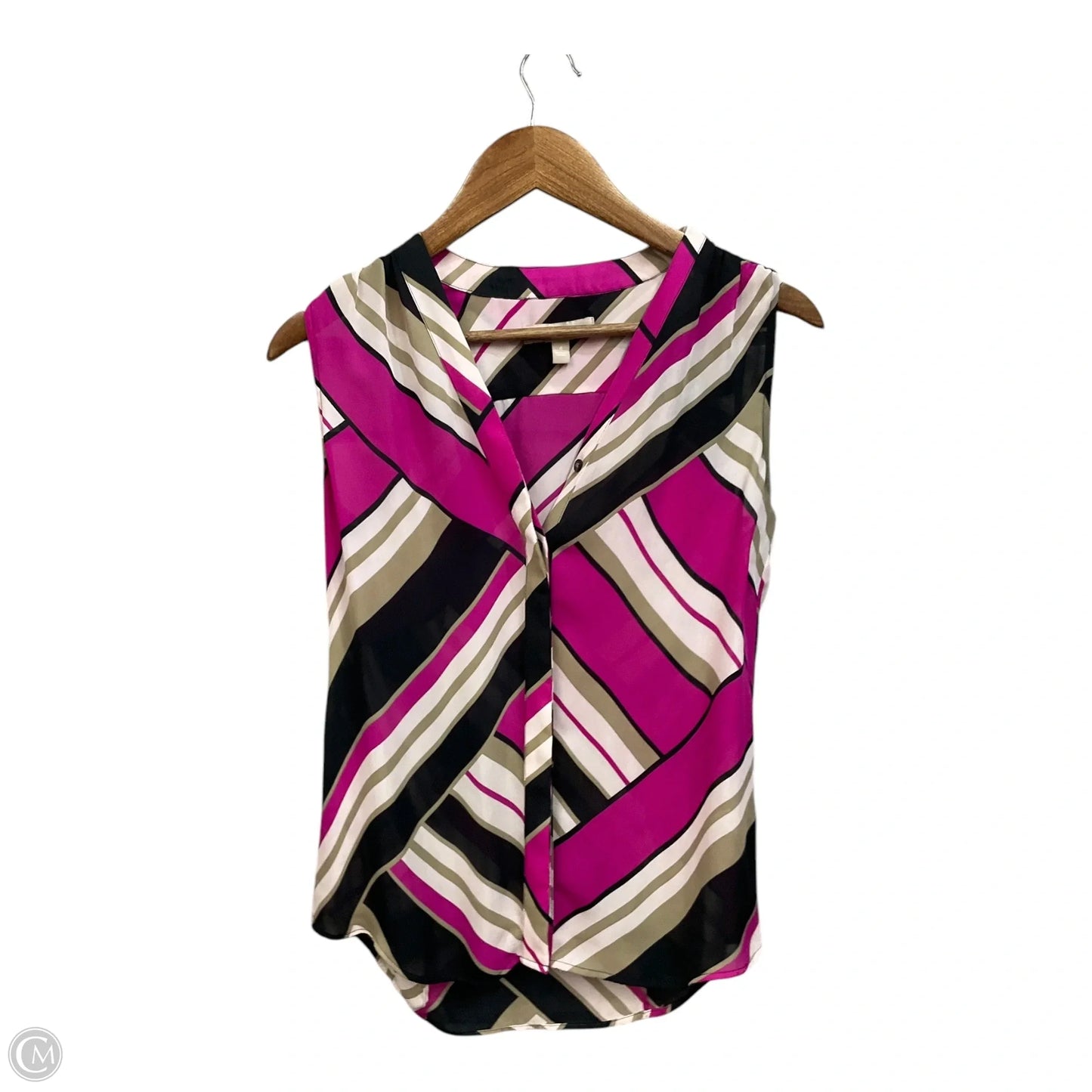 Blouse Sleeveless By Banana Republic In Pink, Size: S