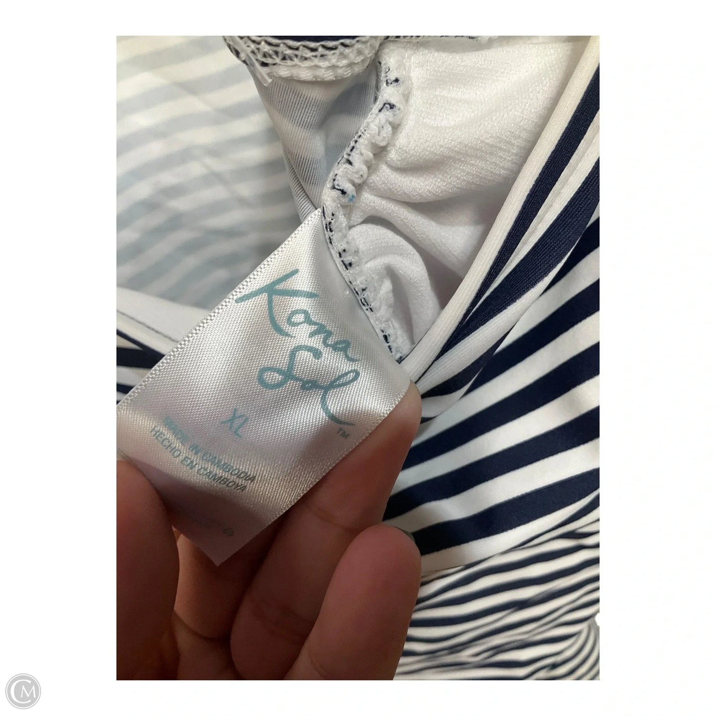 Swimsuit Top By Kona Sol In Blue, Size: Xl