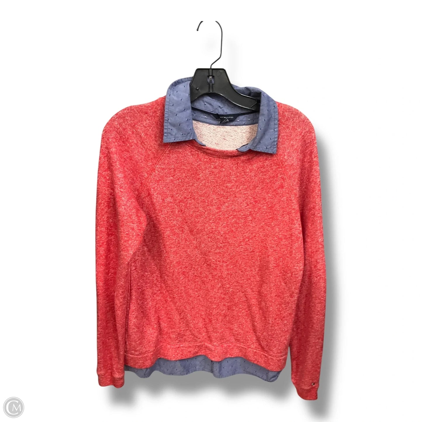 Top Long Sleeve By Tommy Hilfiger In Red, Size: M