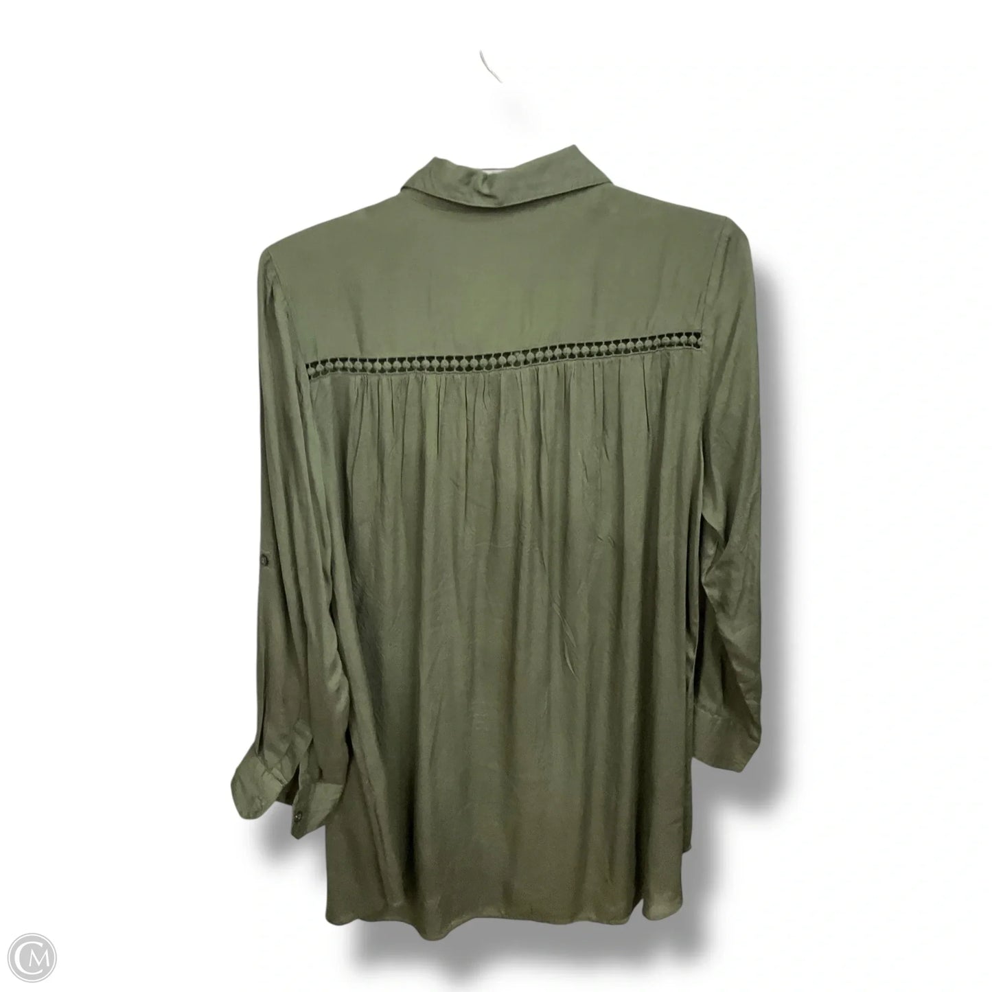 Blouse Long Sleeve By Tommy Bahama In Green, Size: M