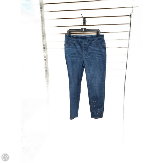 Pants Leggings By Chicos In Blue Denim, Size: 12
