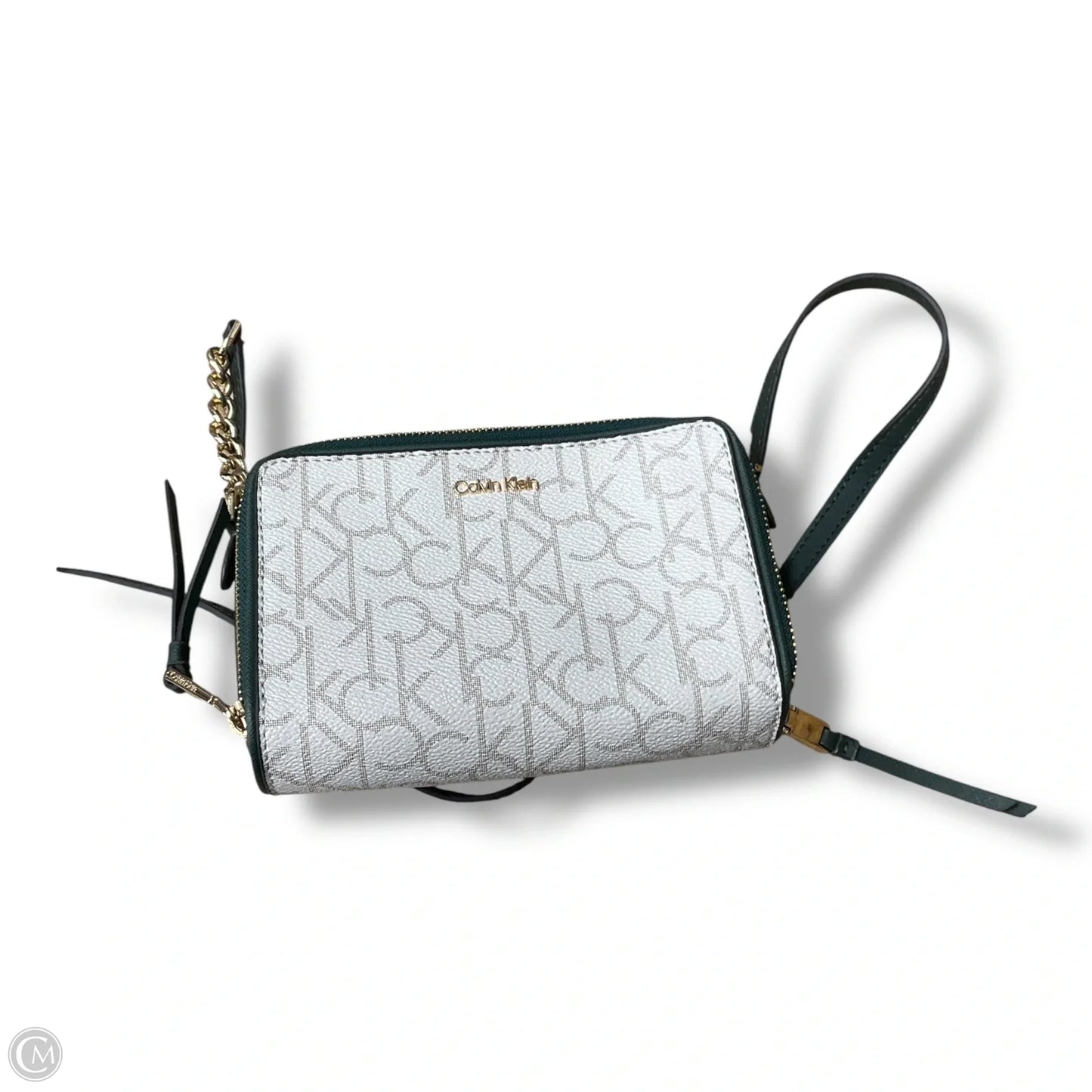 Crossbody Leather By Calvin Klein, Size: Medium