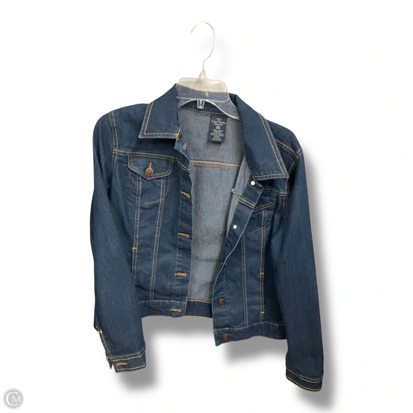 Jacket Denim By Faded Glory In Blue Denim, Size: S