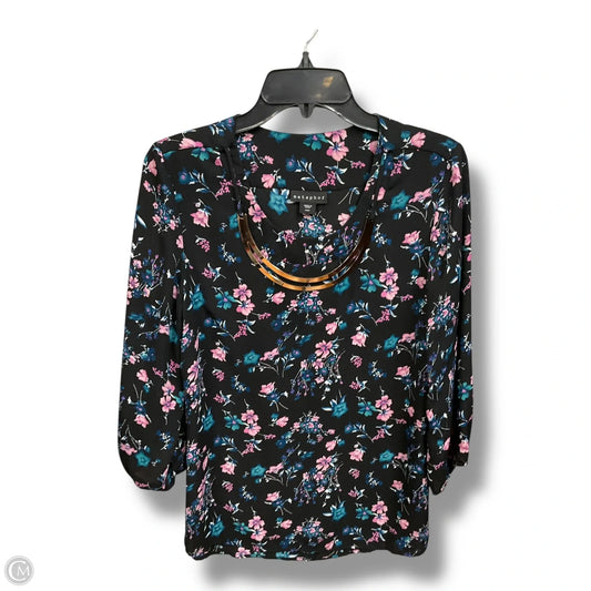 Top 3/4 Sleeve By Metaphor In Black, Size: M