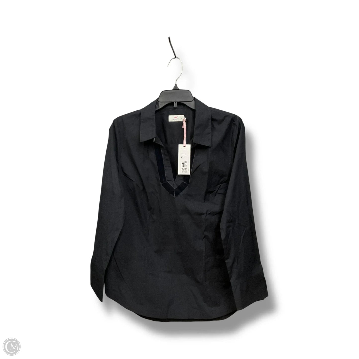 Top Long Sleeve Basic By Vineyard Vines In Black, Size: M