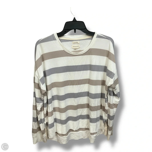 Top Long Sleeve By Clothes Mentor In Striped Pattern, Size: M