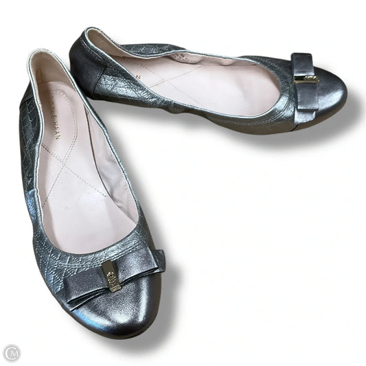 Shoes Flats By Cole-haan In Silver, Size: 9