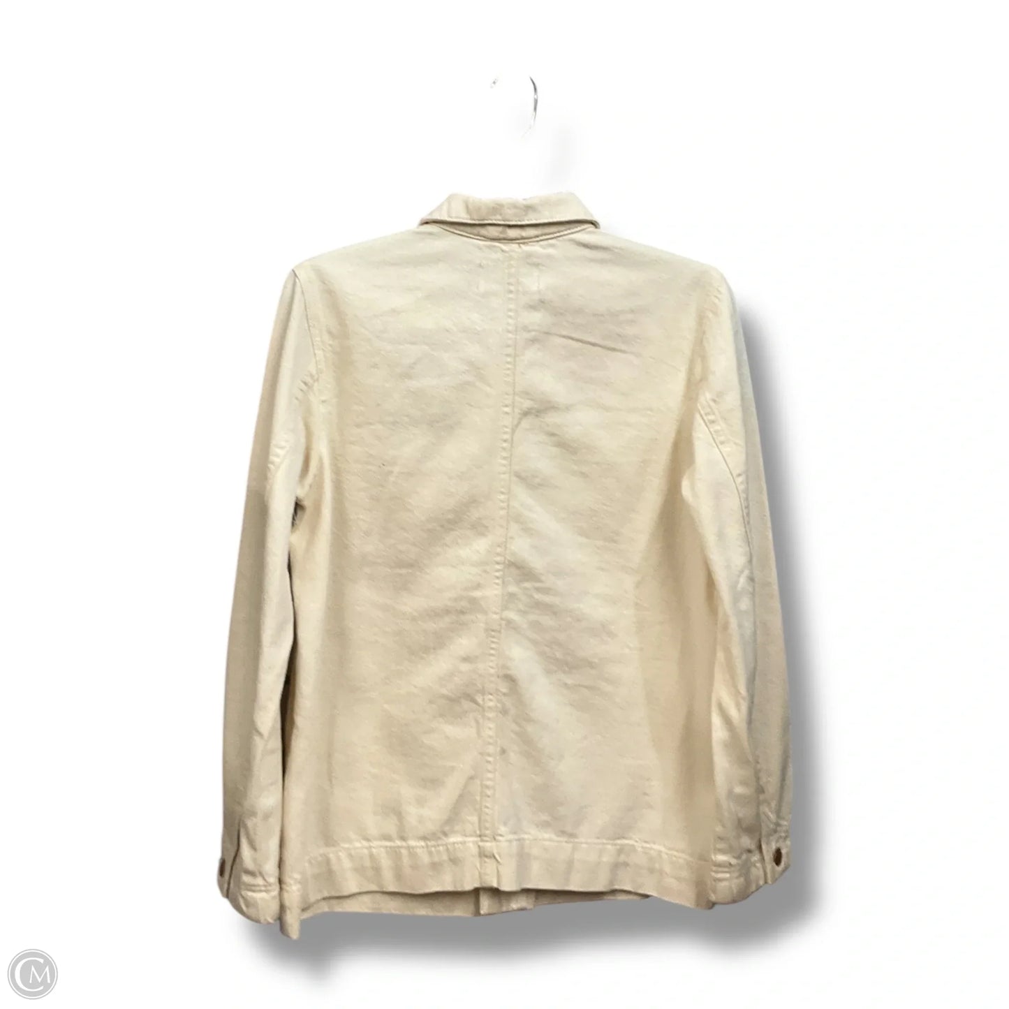 Jacket Denim By Everlane In Cream Denim, Size: S