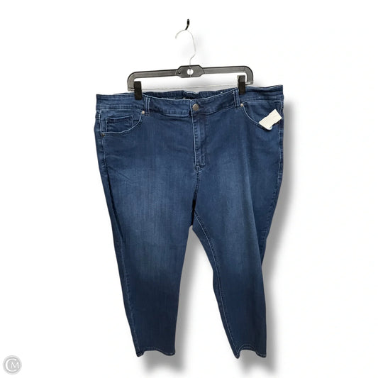 Jeans Straight By Avenue In Blue Denim, Size: 4x