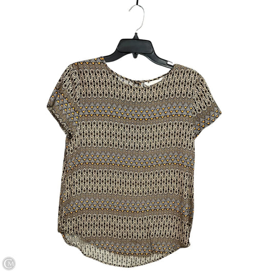 Blouse Short Sleeve By H&m In Multi-colored, Size: M