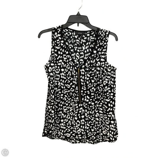 Top Sleeveless By Apt 9 In Animal Print, Size: S