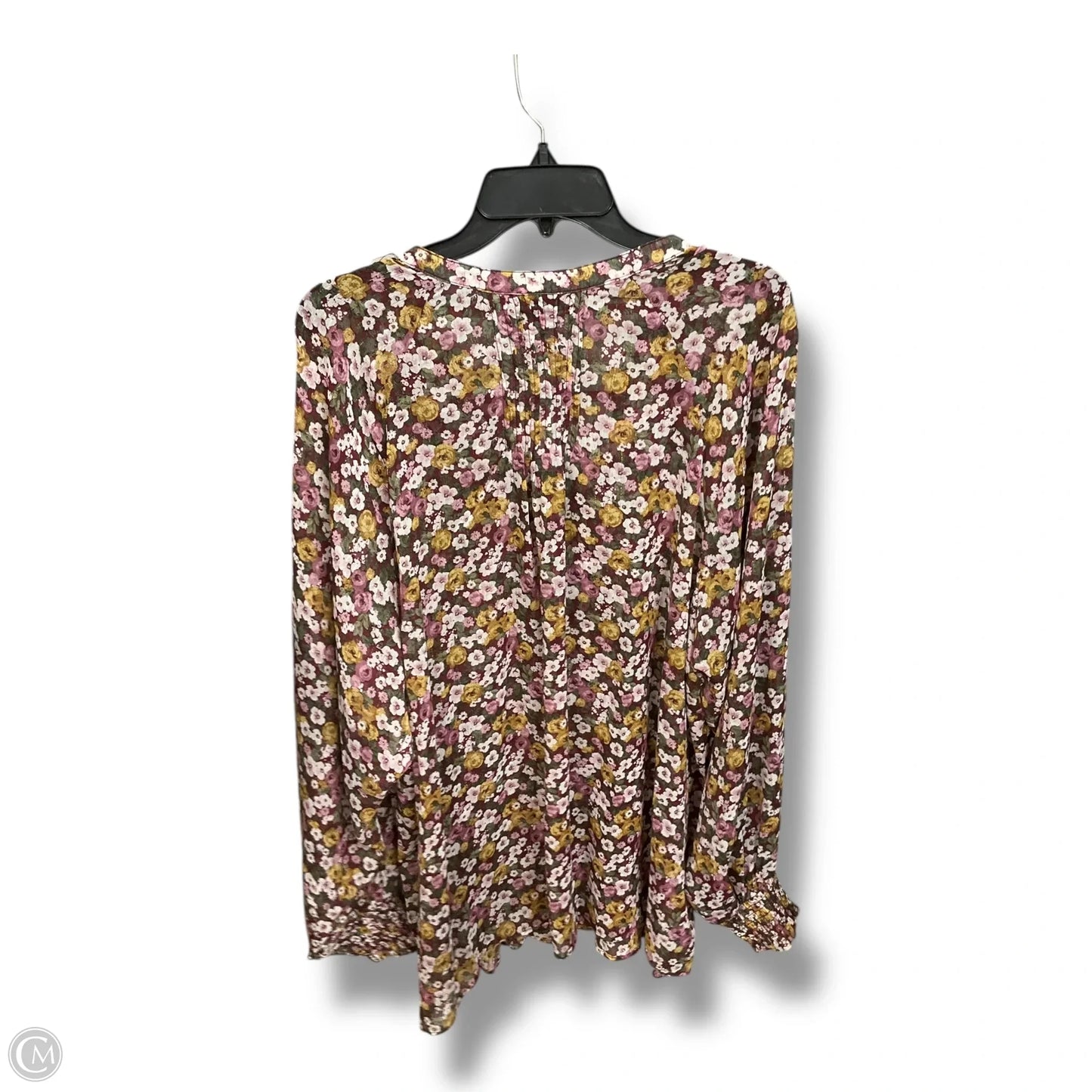 Blouse Long Sleeve By Torrid In Floral Print, Size: 4x