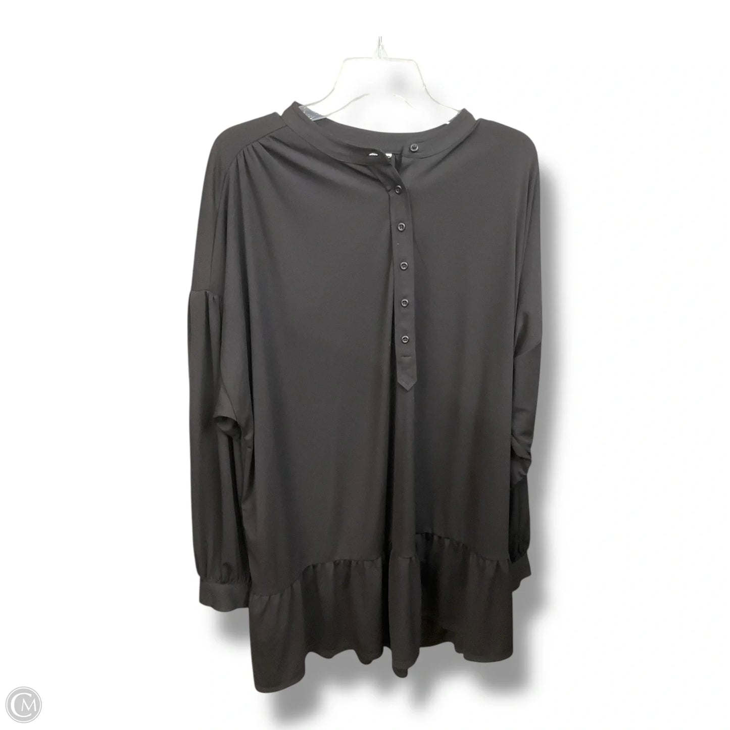 Top Long Sleeve Basic By Elizabeth And James In Black, Size: Xxl