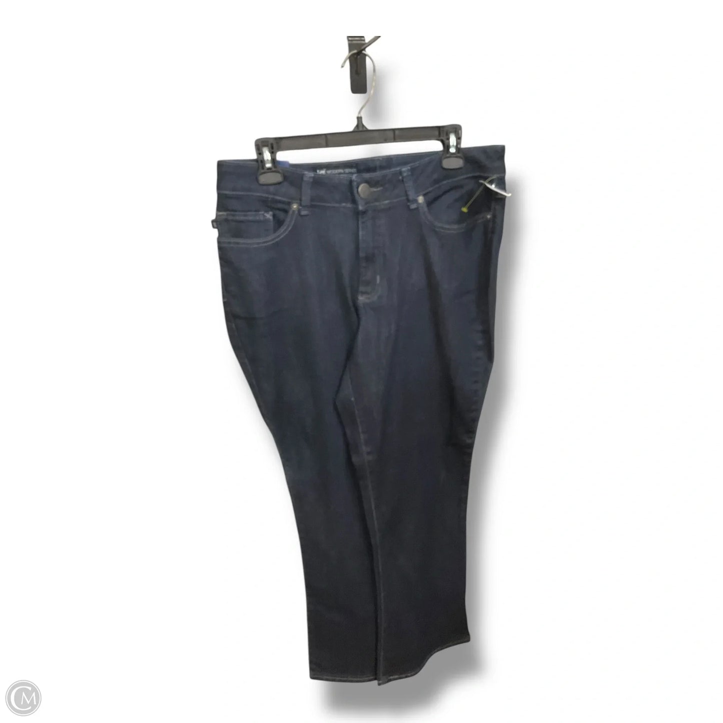 Jeans Boot Cut By Lee In Blue Denim, Size: 14p