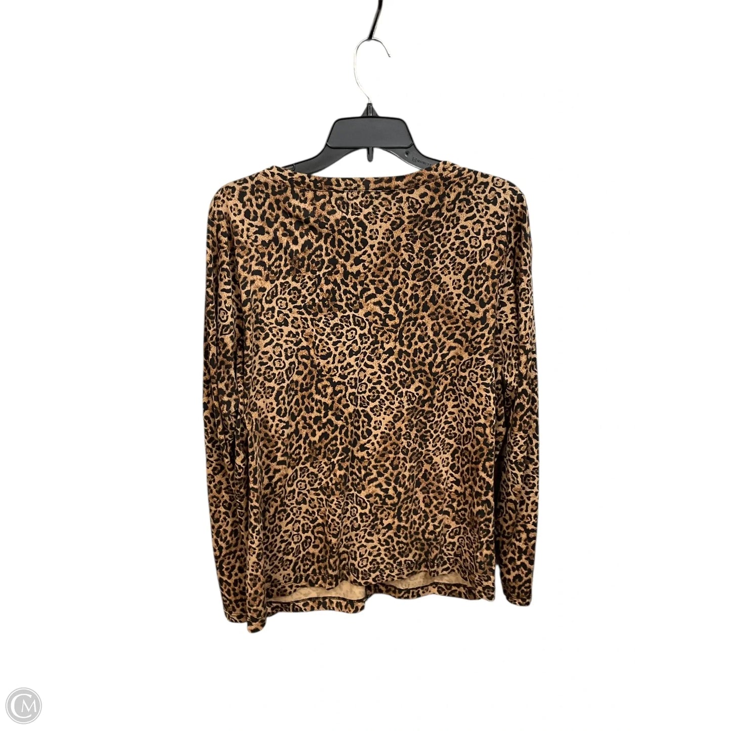 Cardigan By Chaps In Animal Print, Size: Xl
