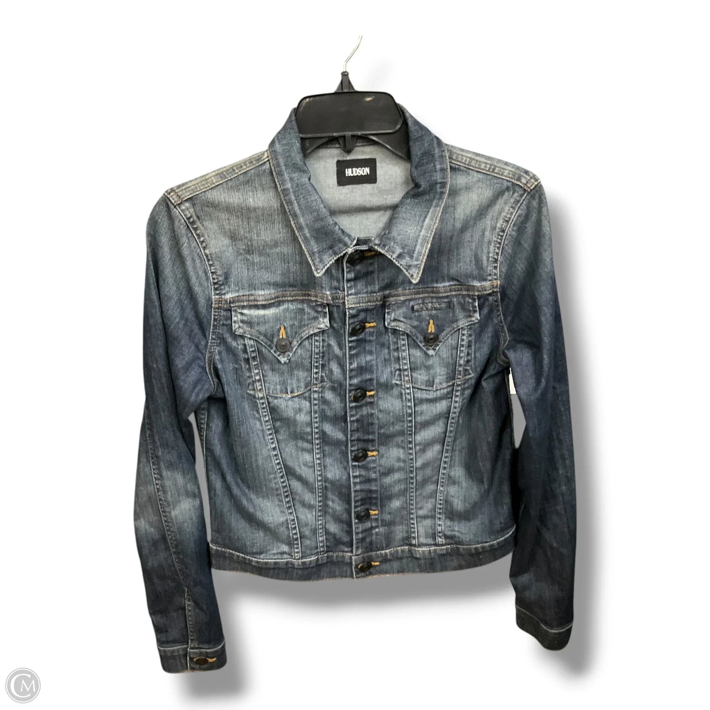 Jacket Denim By Hudson In Blue Denim, Size: M
