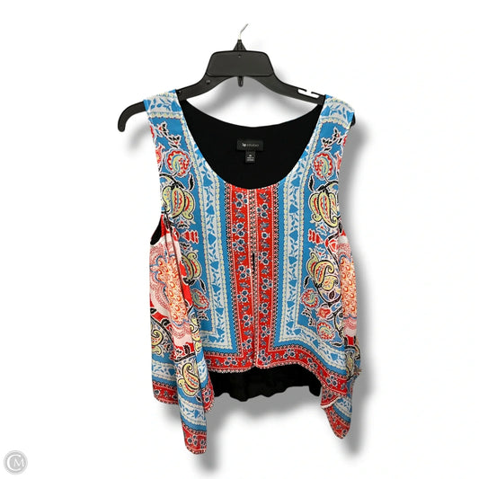 Top Sleeveless By Ab Studio In Multi-colored, Size: Xl