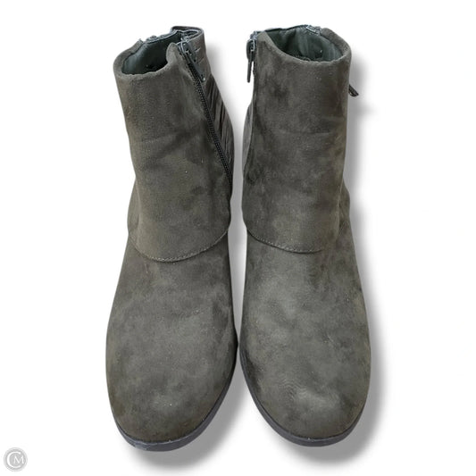 Boots Ankle Heels By Madden Girl In Green, Size: 8.5