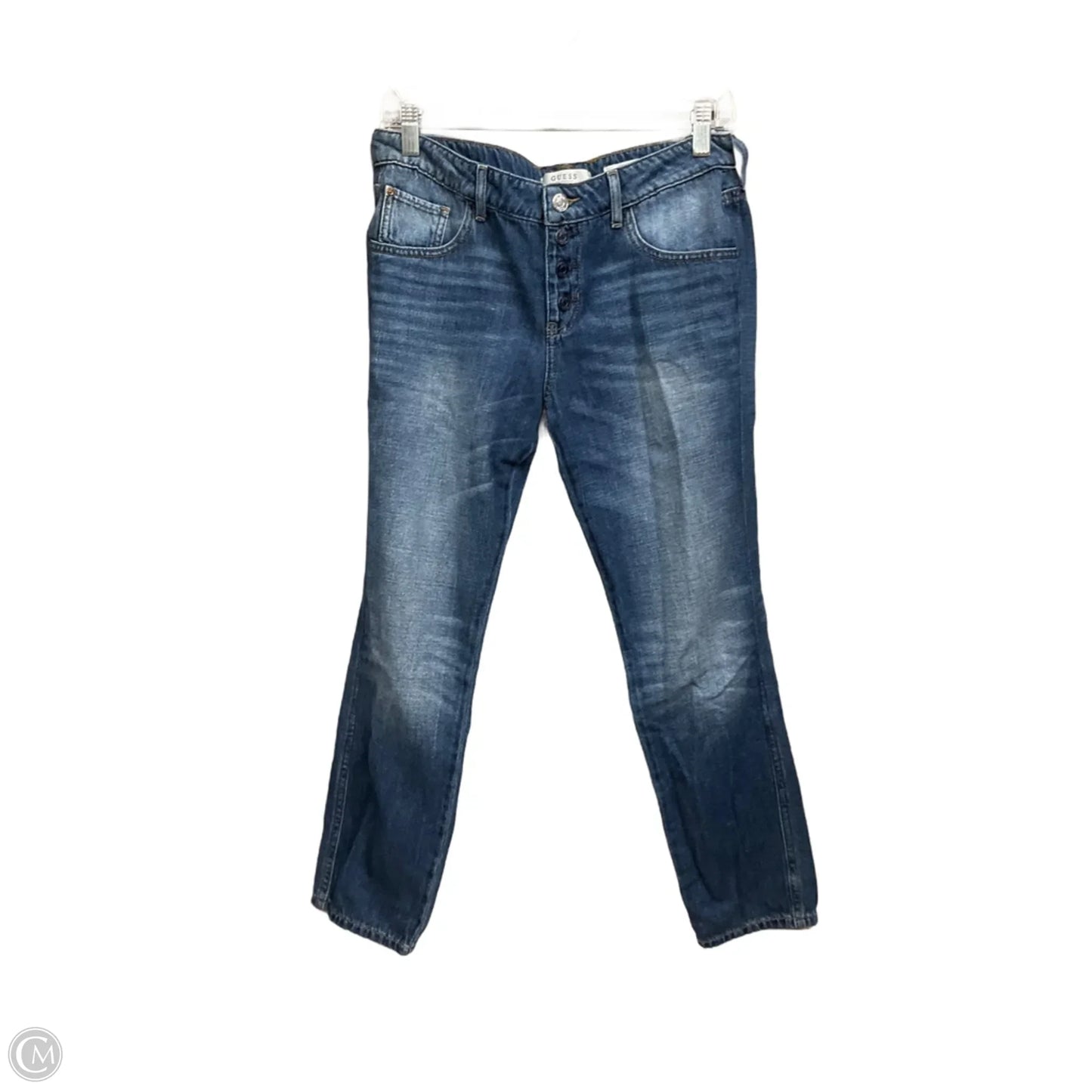 Jeans Skinny By Guess In Blue Denim, Size: 6