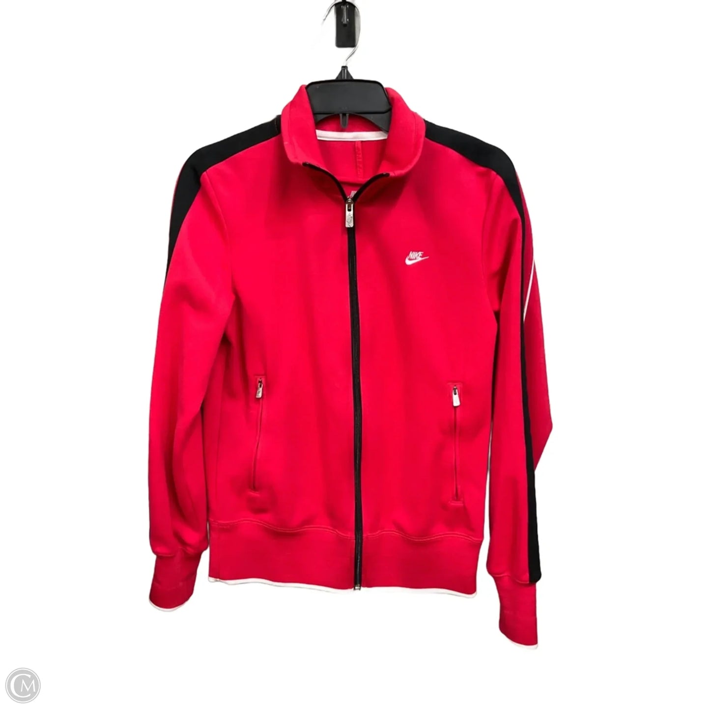 Athletic Jacket By Nike Apparel In Red, Size: M