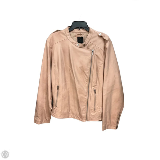 Jacket Moto By Lane Bryant In Pink, Size: 3x