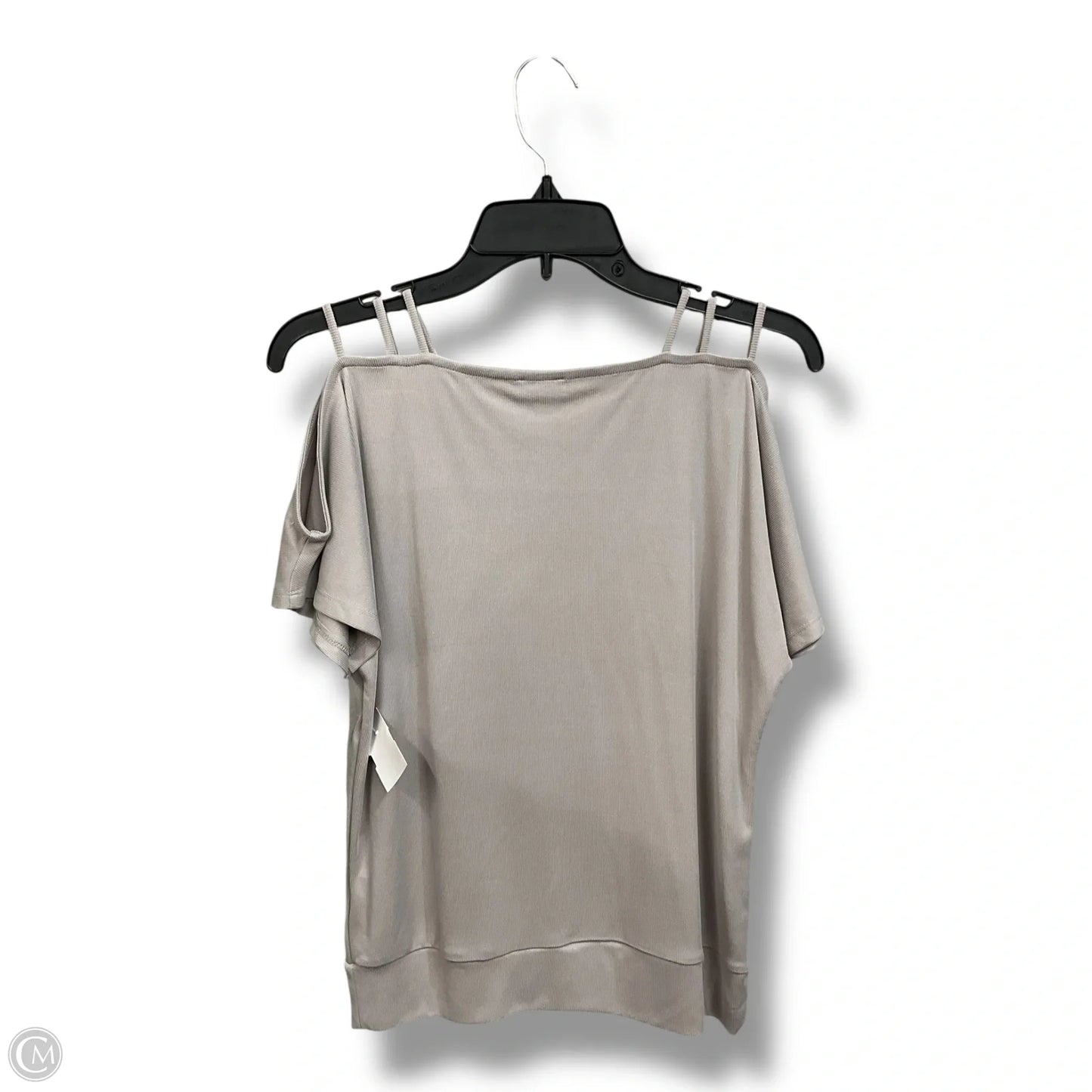 Top Short Sleeve By Buckle Black In Grey, Size: S