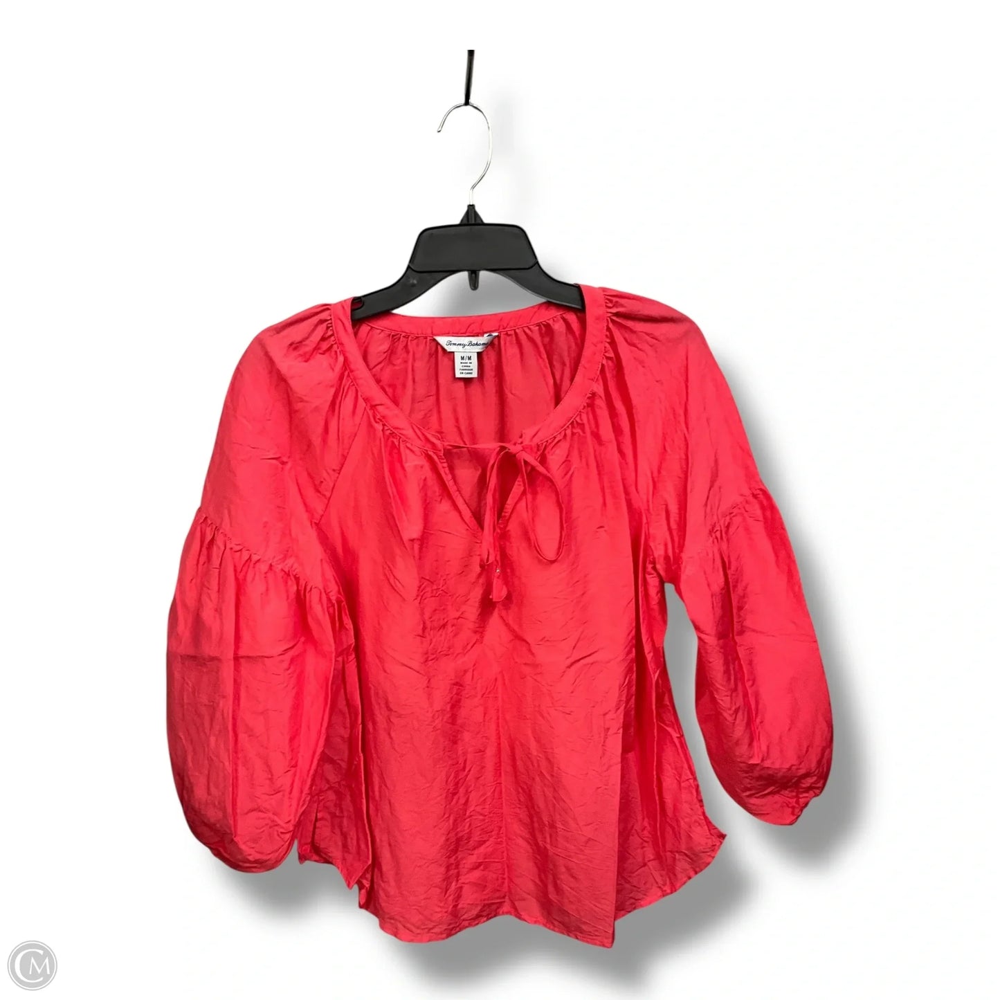 Top 3/4 Sleeve Basic By Tommy Bahama In Peach, Size: M