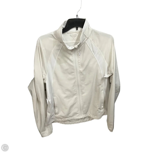 Athletic Jacket By Athleta In White, Size: M