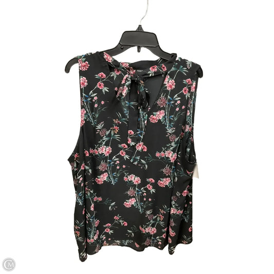 Blouse Sleeveless By Torrid In Floral Print, Size: 3x
