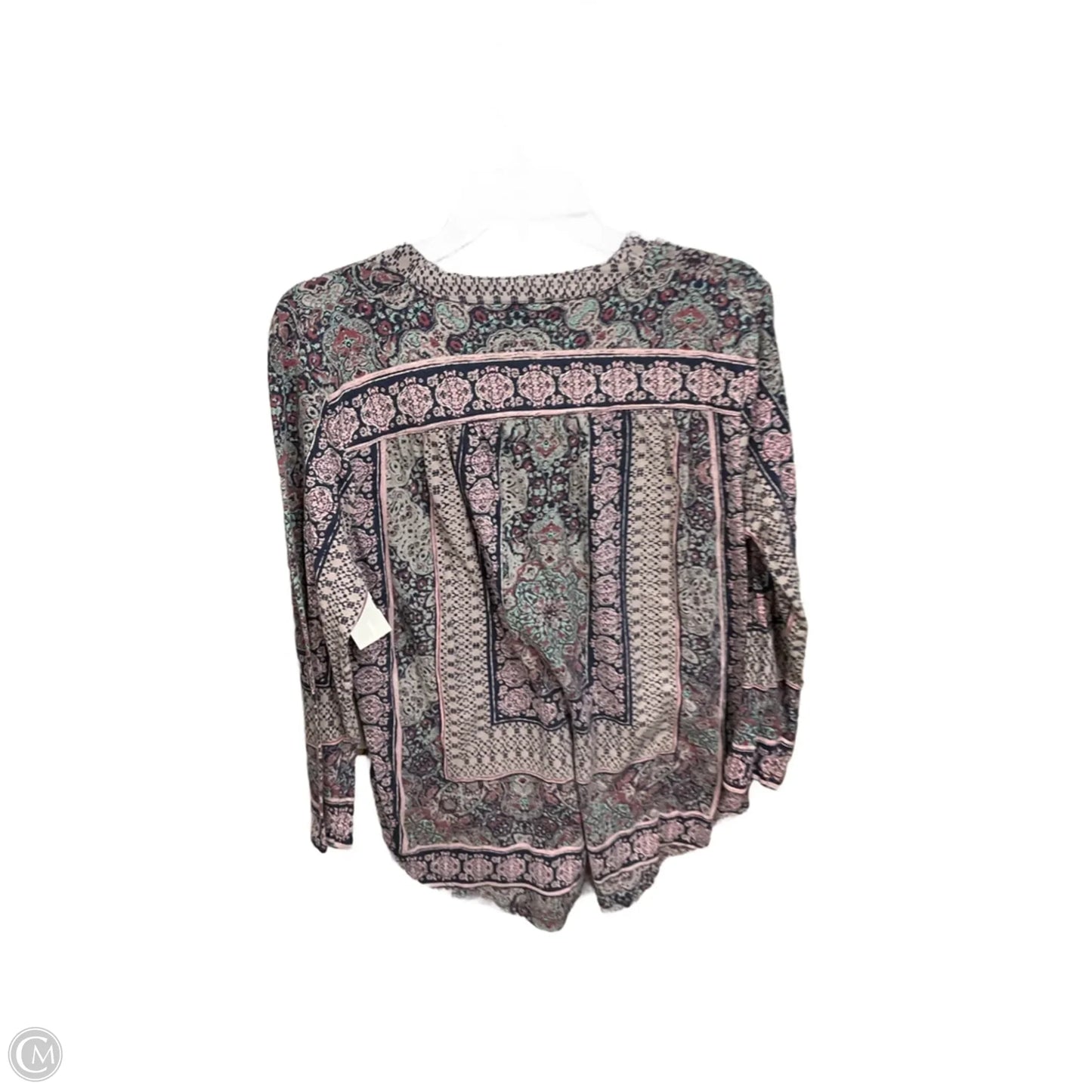 Top Long Sleeve By Lucky Brand In Blue, Size: Xl