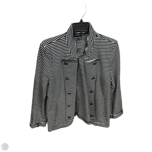 Blazer By Tommy Hilfiger In Striped Pattern, Size: L