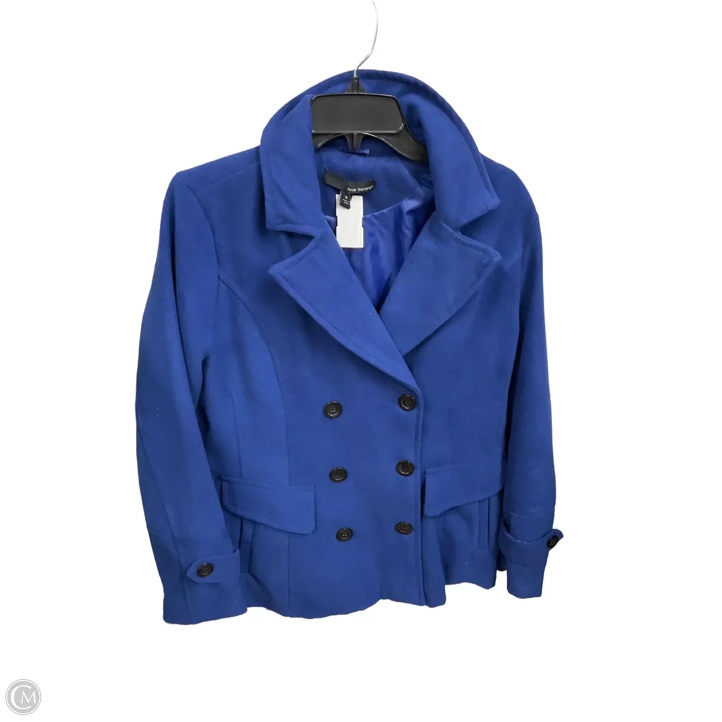 Coat Peacoat By Harve Bernard In Blue, Size: M