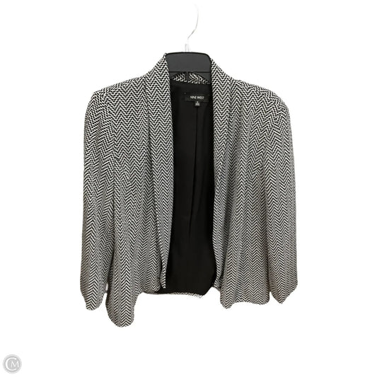 Blazer By Nine West Apparel In Black & White, Size: M