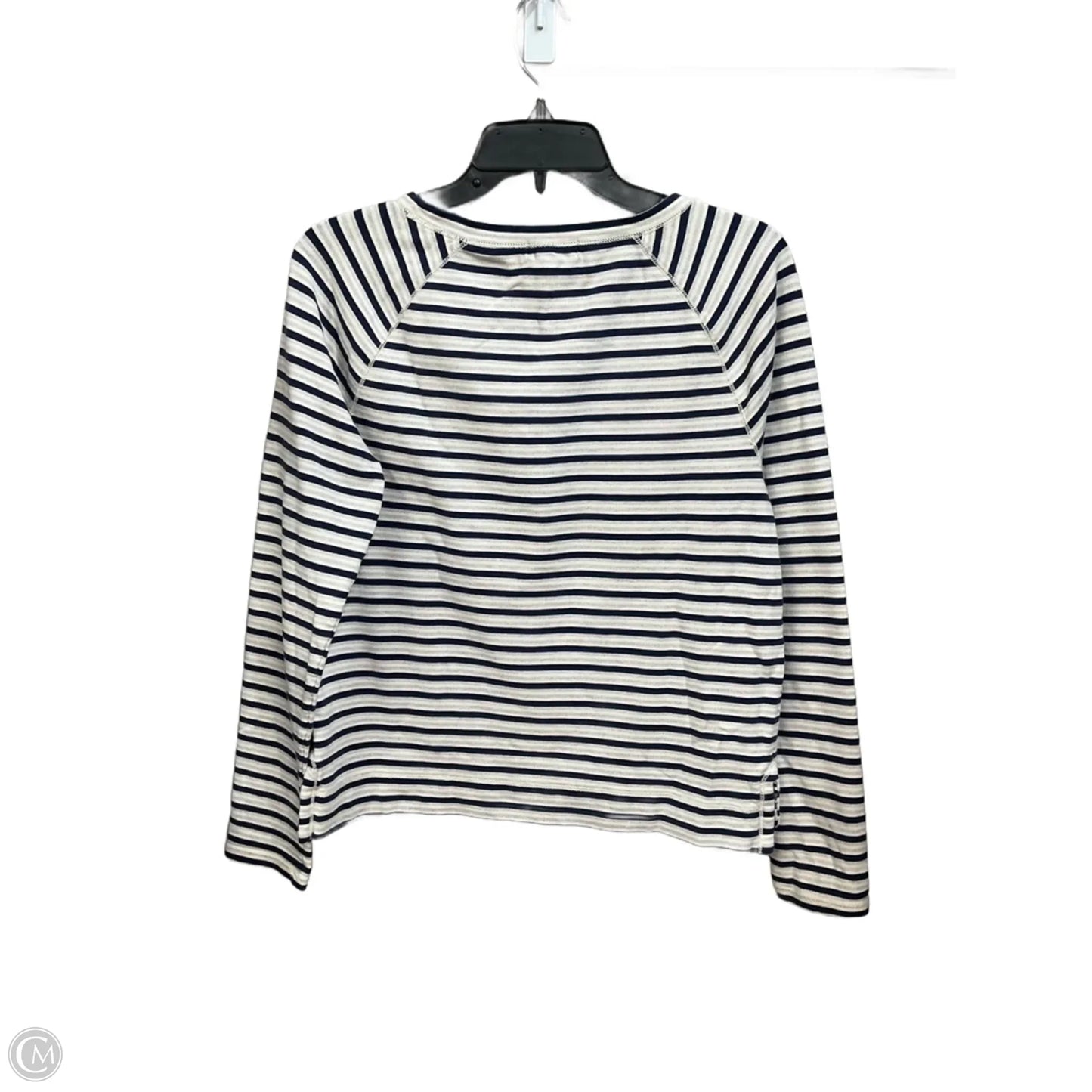 Top Long Sleeve Basic By Lauren By Ralph Lauren In Striped Pattern, Size: M