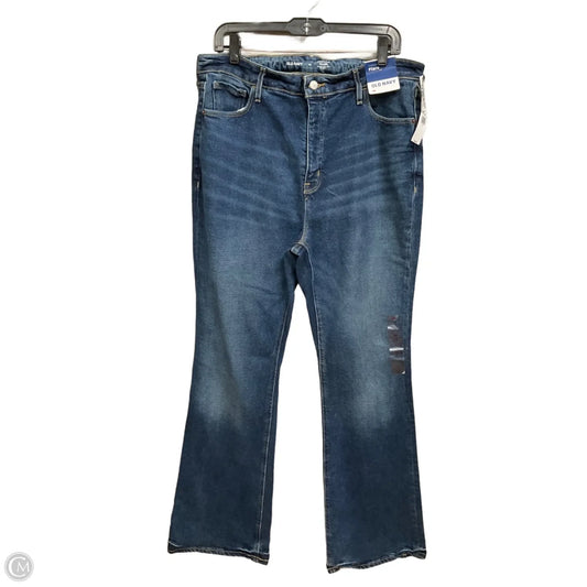 Jeans Flared By Old Navy In Blue Denim, Size: 14