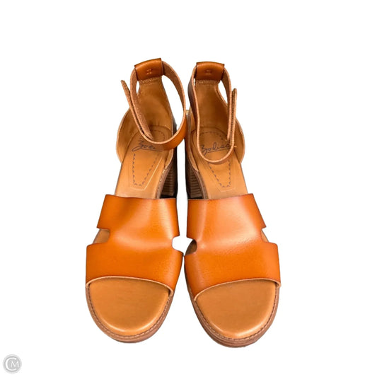 Shoes Heels Block By Zodiac In Brown, Size: 11