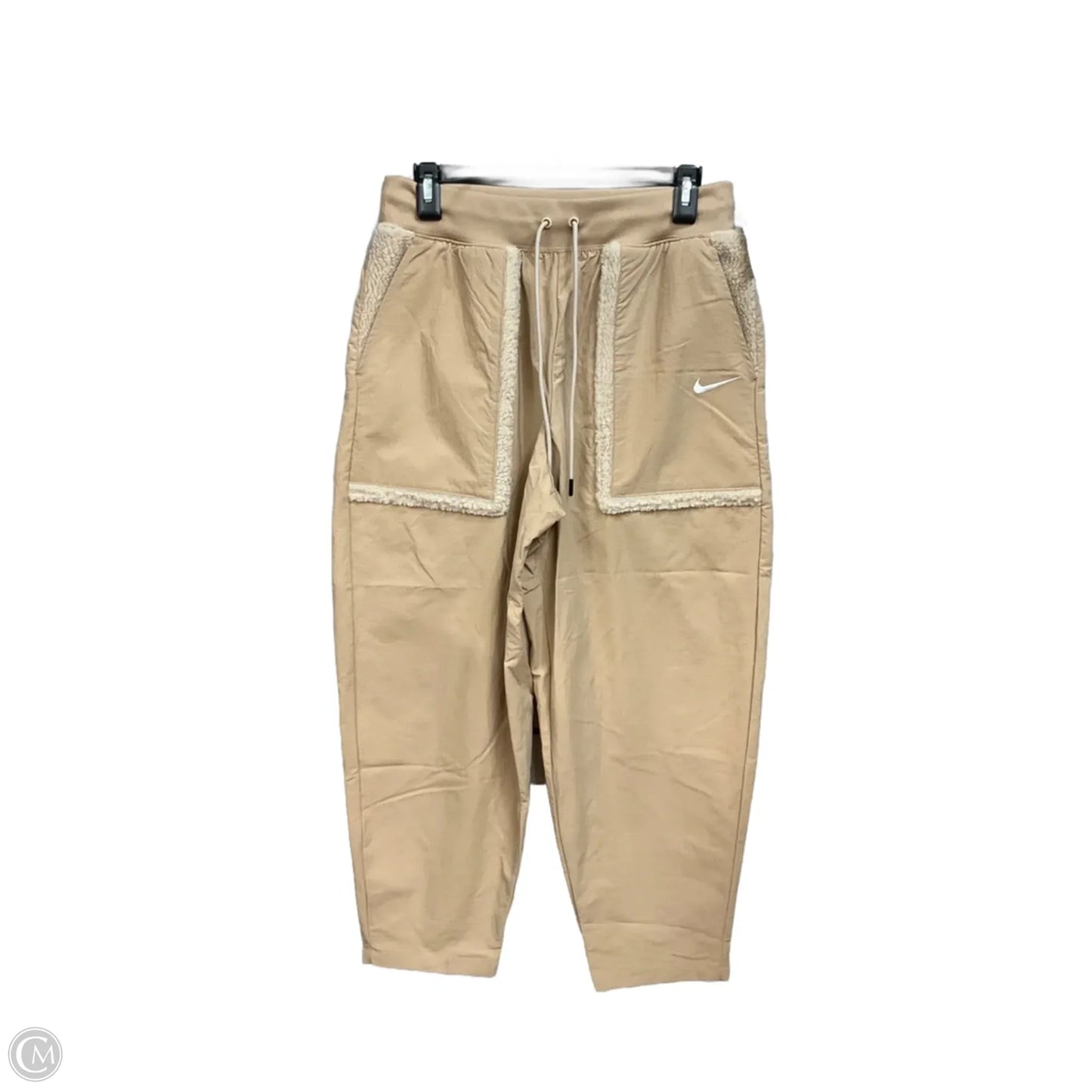 Athletic Pants By Nike Apparel In Tan, Size: M