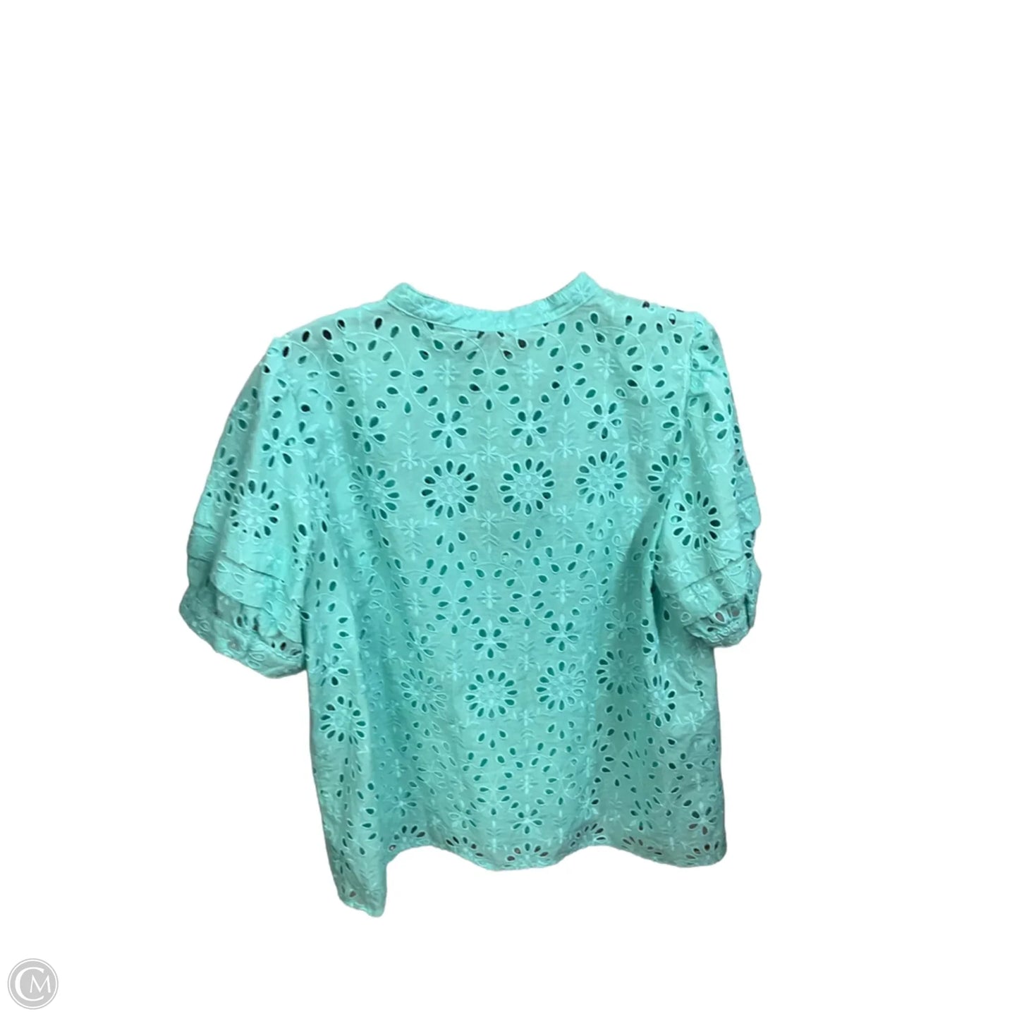 Top Short Sleeve Basic By J. Crew In Teal, Size: L