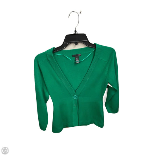 Cardigan By H&m In Green, Size: Xs
