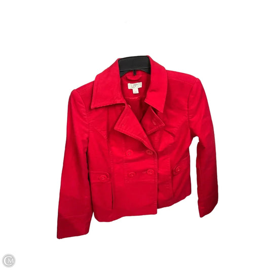 Jacket Other By Loft In Red, Size: S
