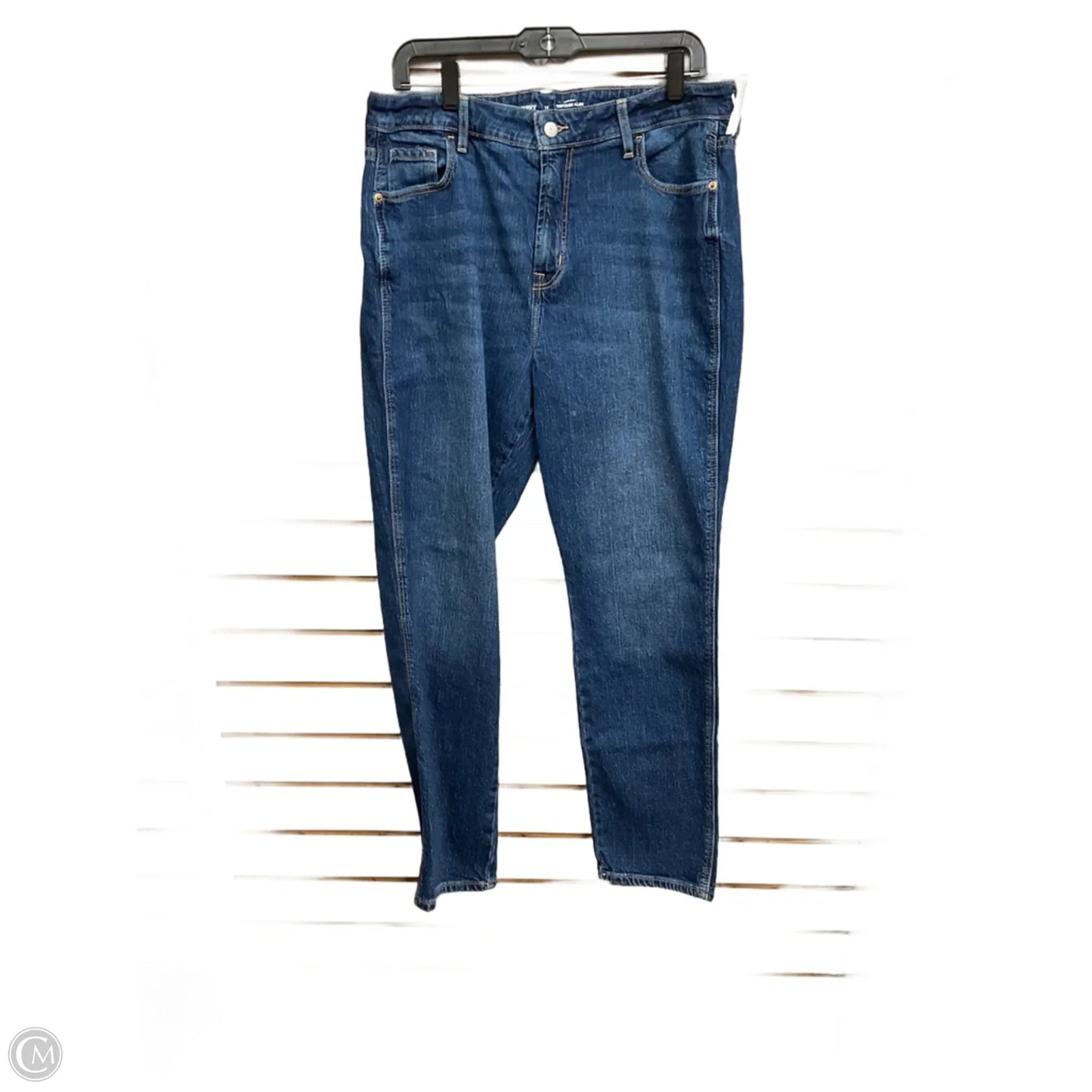 Jeans Straight By Old Navy In Blue Denim, Size: 14