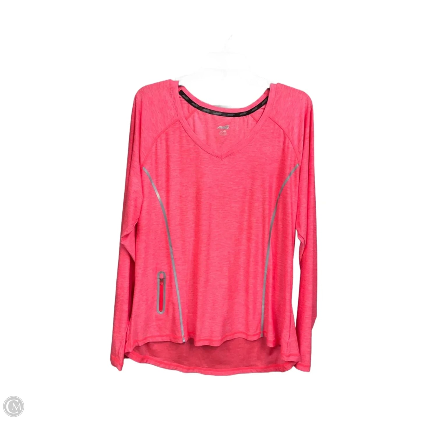 Athletic Top Long Sleeve Crewneck By Avia In Pink, Size: Xxl