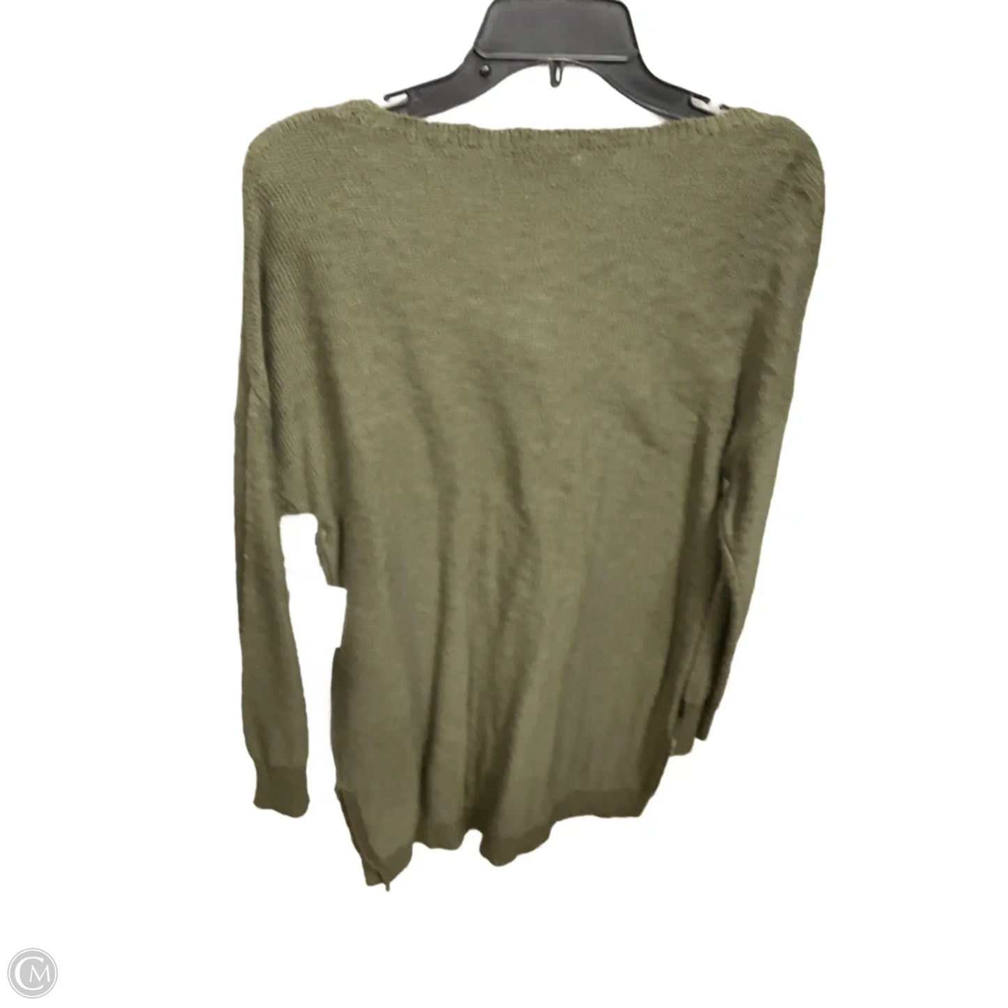 Top Long Sleeve Basic By Just Fab In Green, Size: M