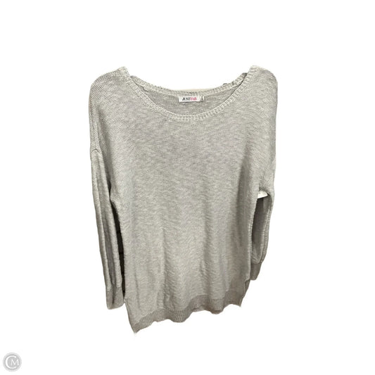 Top Long Sleeve Basic By Just Fab In Grey, Size: M
