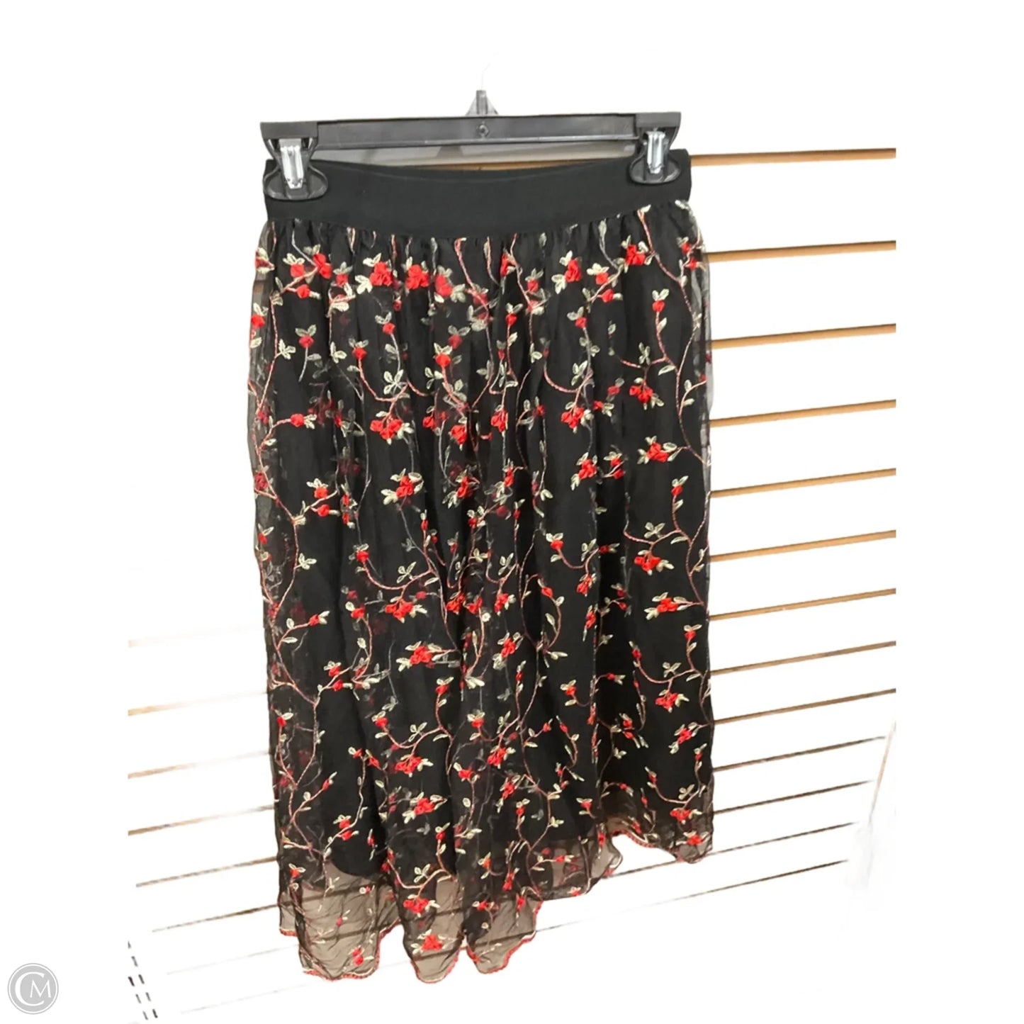 Skirt Midi By Forever 21 In Floral Print, Size: S