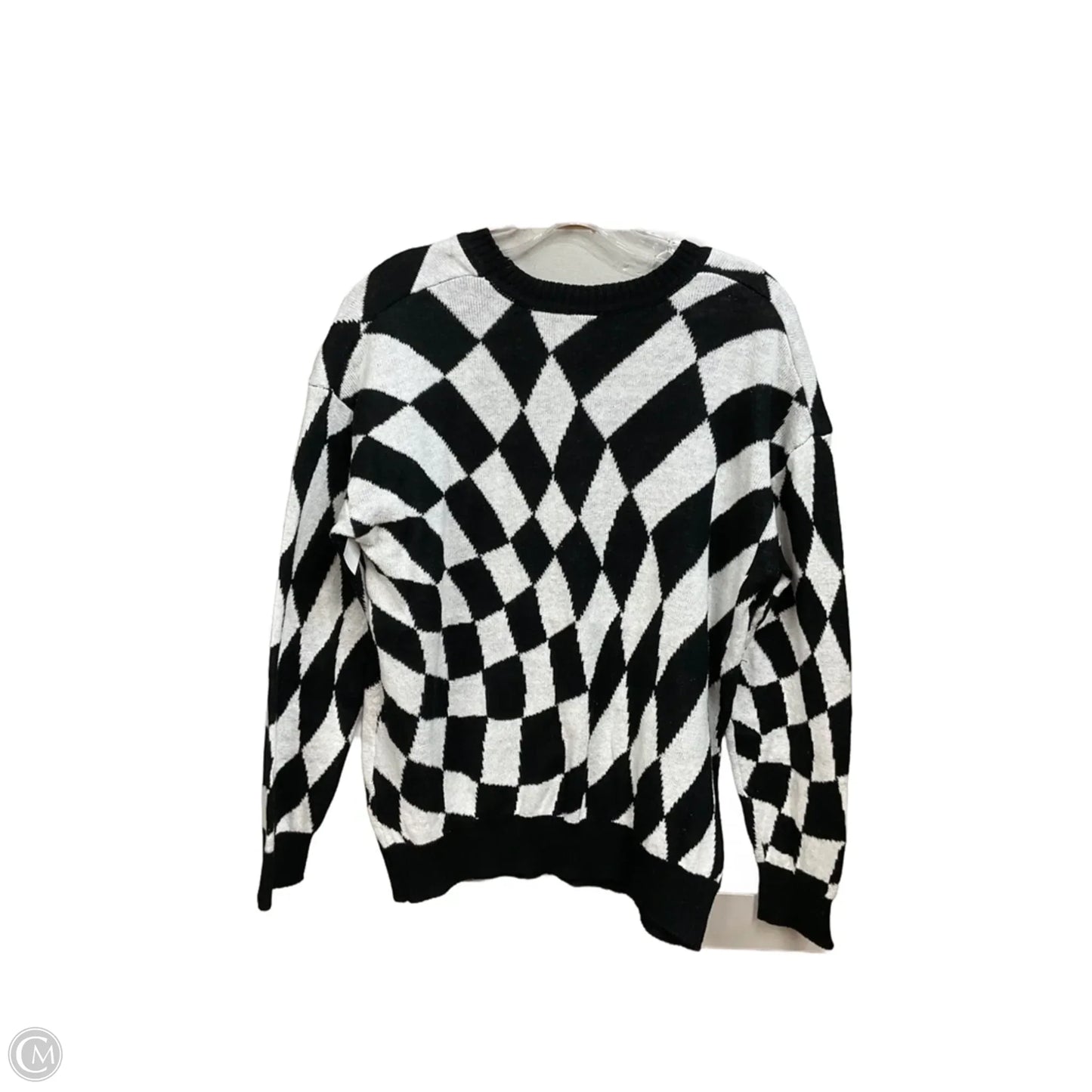 Sweater By Disney In Black & White, Size: L