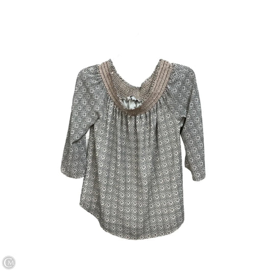 Blouse 3/4 Sleeve By Rose And Olive In Multi-colored, Size: S