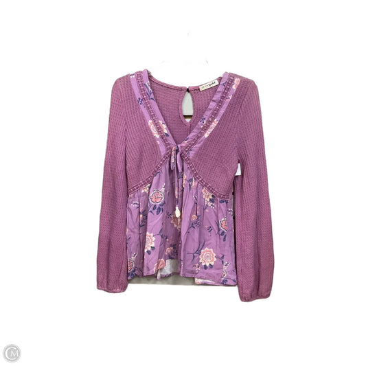Top Long Sleeve By Clothes Mentor In Purple, Size: S