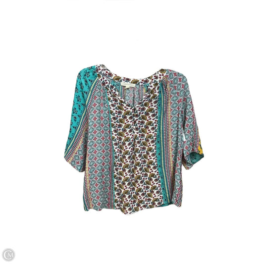 Top 3/4 Sleeve By Clothes Mentor In Multi-colored, Size: Sp