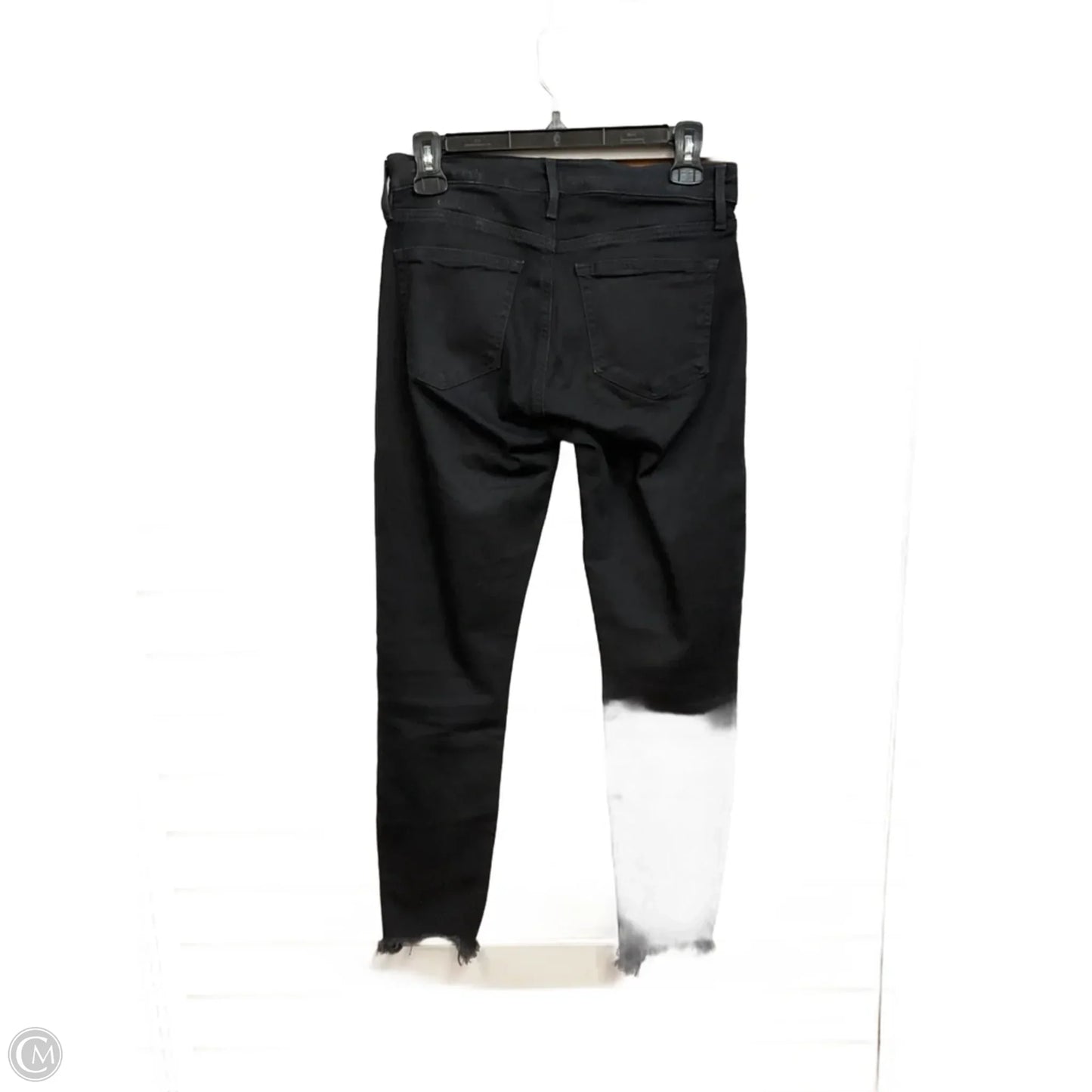 Jeans Cropped By Loft In Black Denim, Size: 0
